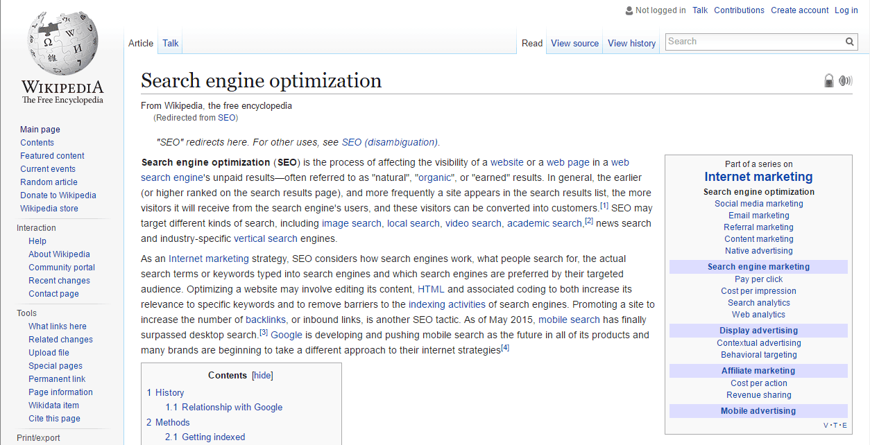 SEO Wikipedia