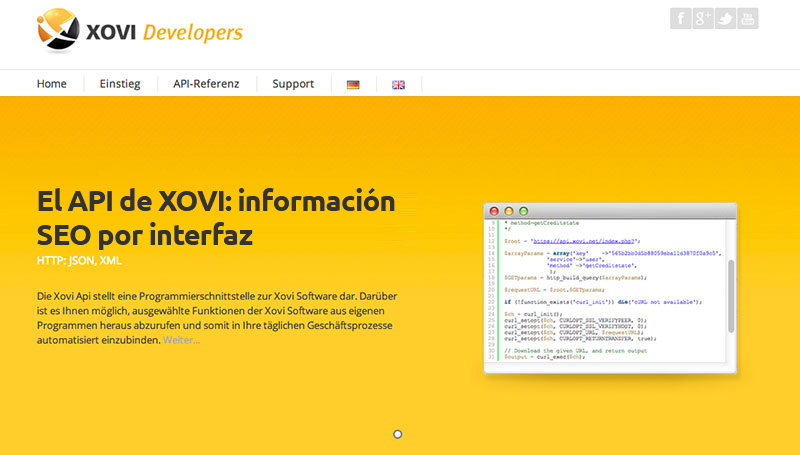 La API de XOVI ya está aquí