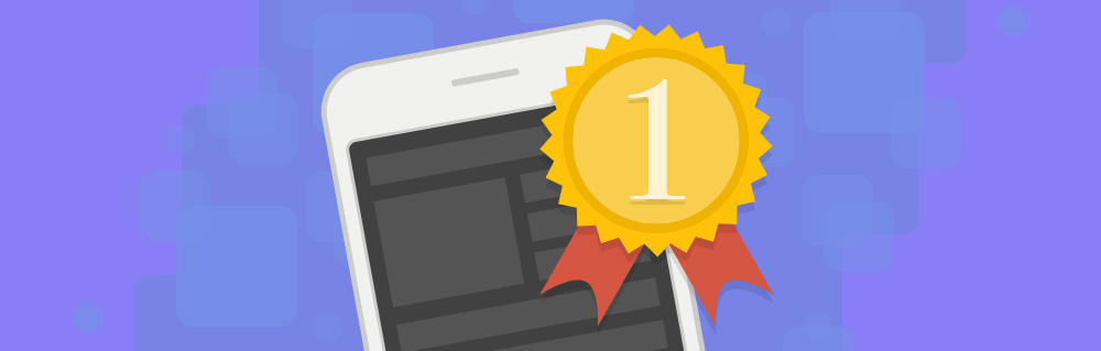 mobile phone with No.1 medal