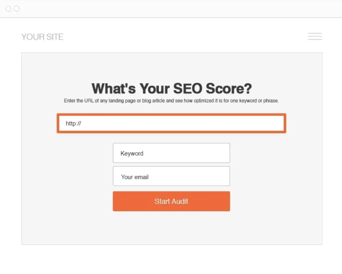 my site auditor seo score