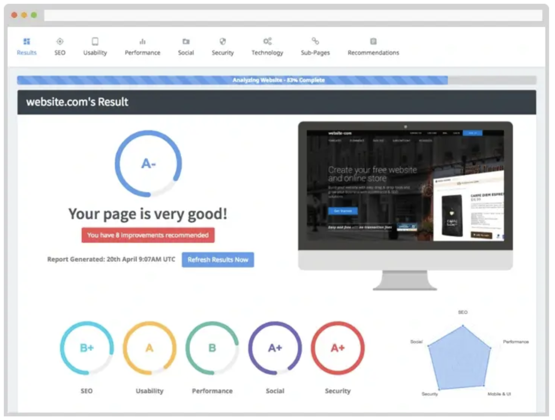 seoptimer seo score
