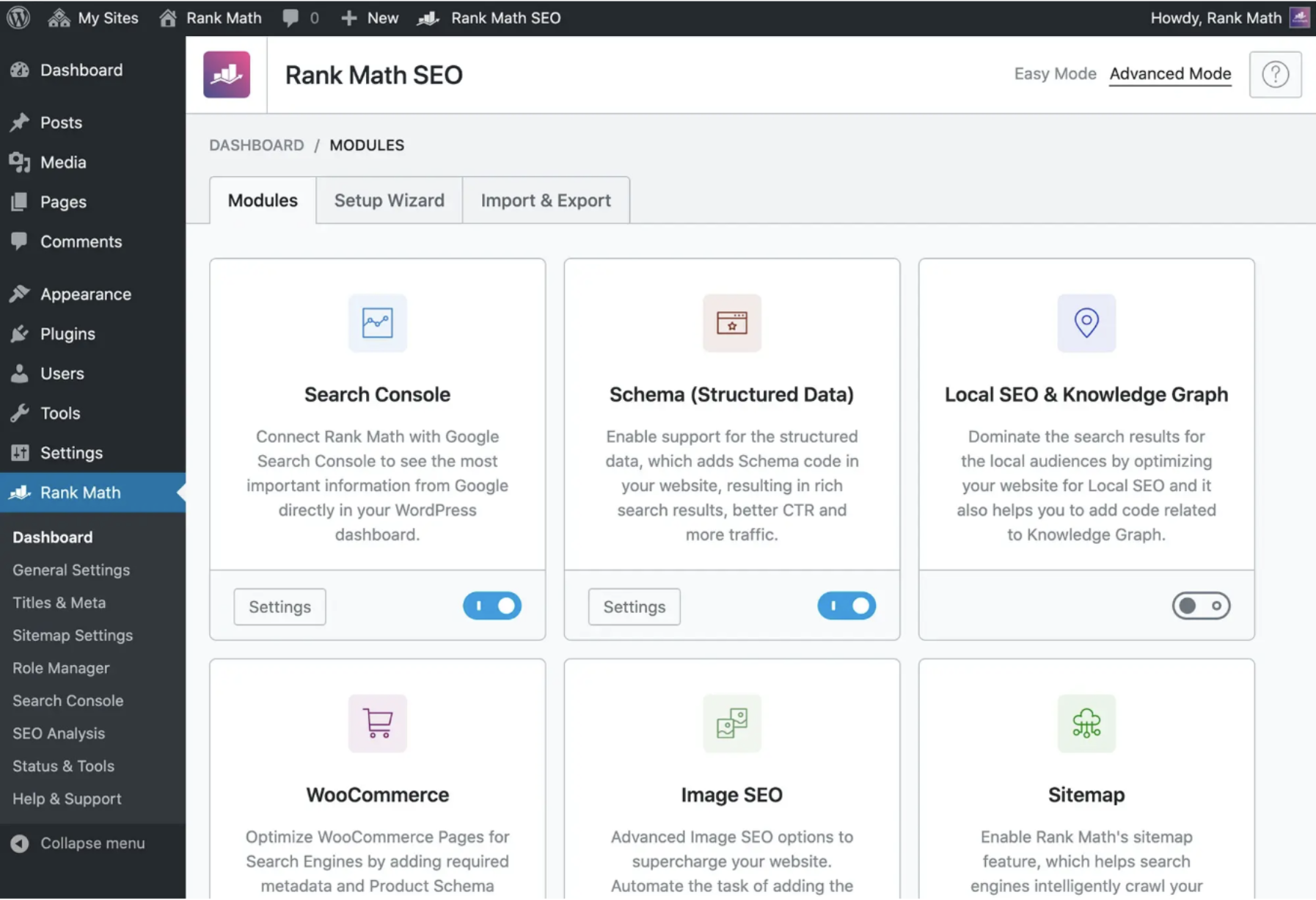 rank math seo wordpress plugin